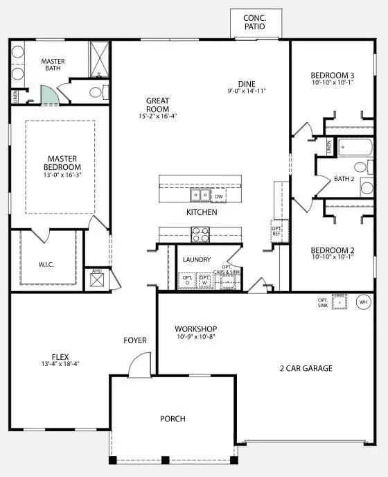 Floor Plan at 8745 101st Court, Vero Beach
