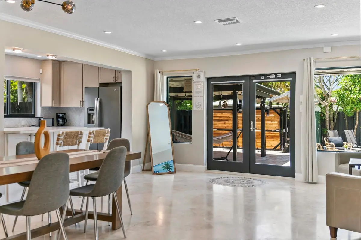 Double door front entrance.... at 1908 NE 27th Street, Wilton Manors