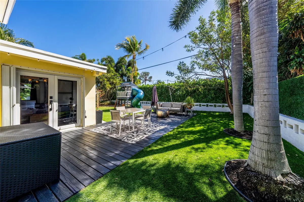 Backyard at 2630 NE 25th Street, Lighthouse Point