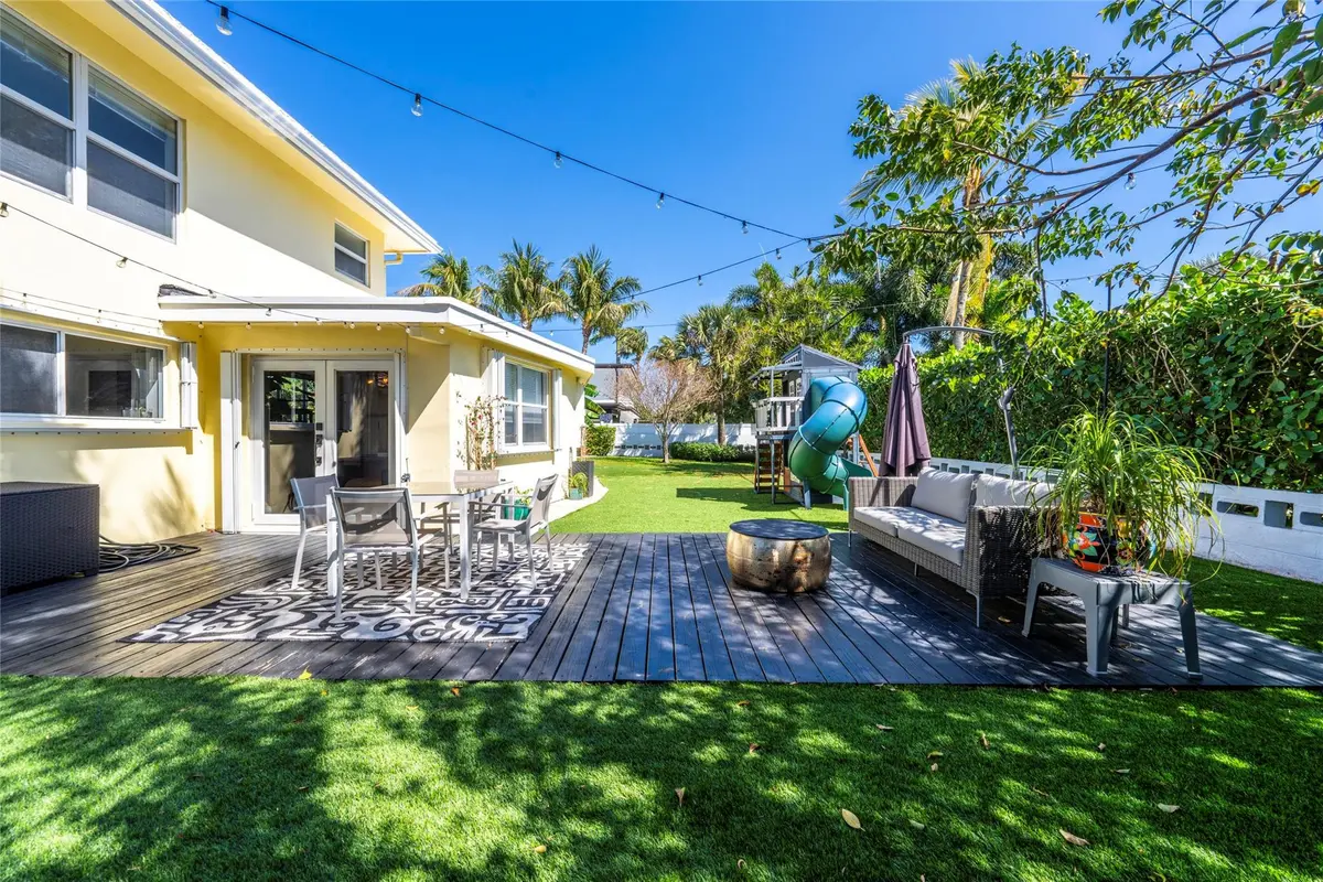 Backyard at 2630 NE 25th Street, Lighthouse Point