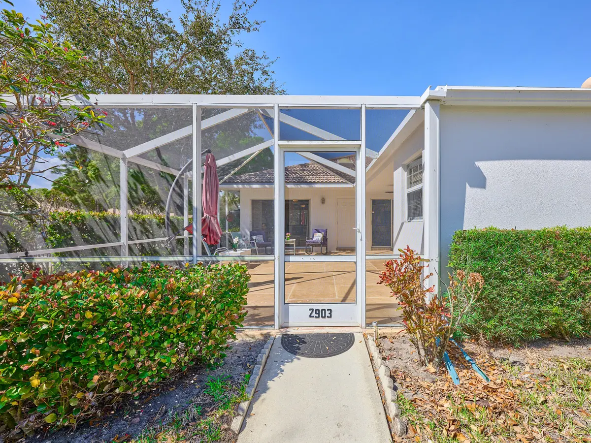 Entry to patio at 2903 Pin Oak Court, Palm Beach Gardens