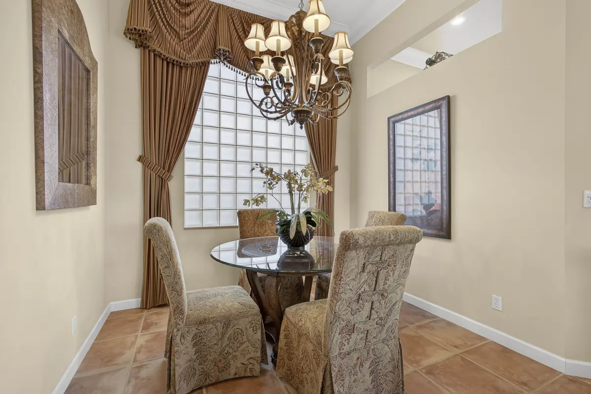 Dining Room at 207 Andalusia Drive, Palm Beach Gardens