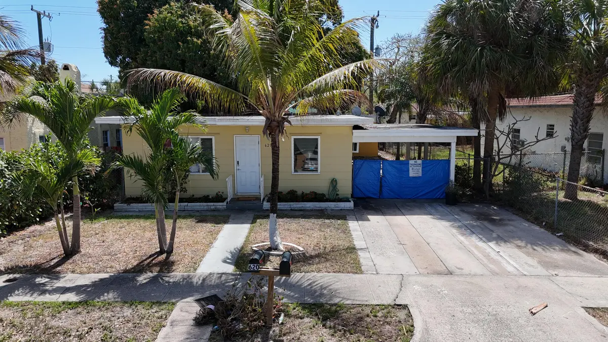 Front with Carport & Driveway at 620 51st Street 620, West Palm Beach