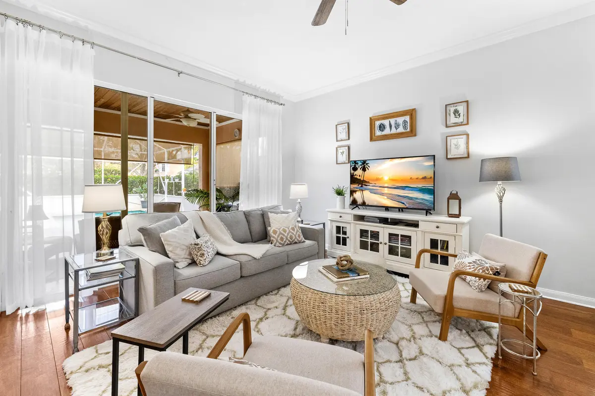 Living room at 134 Waterford Drive, Jupiter