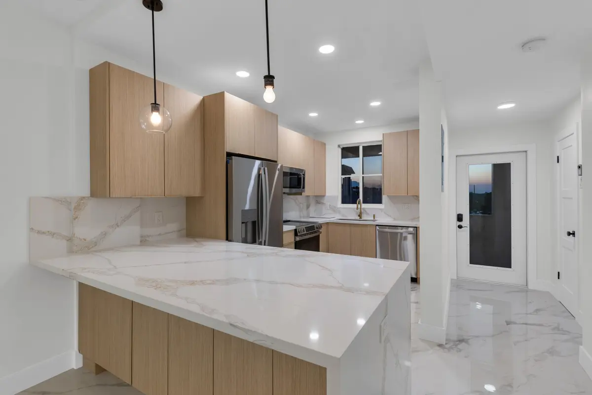 Modern European Kitchen at 100 Paradise Harbour Boulevard 502, North Palm Beach