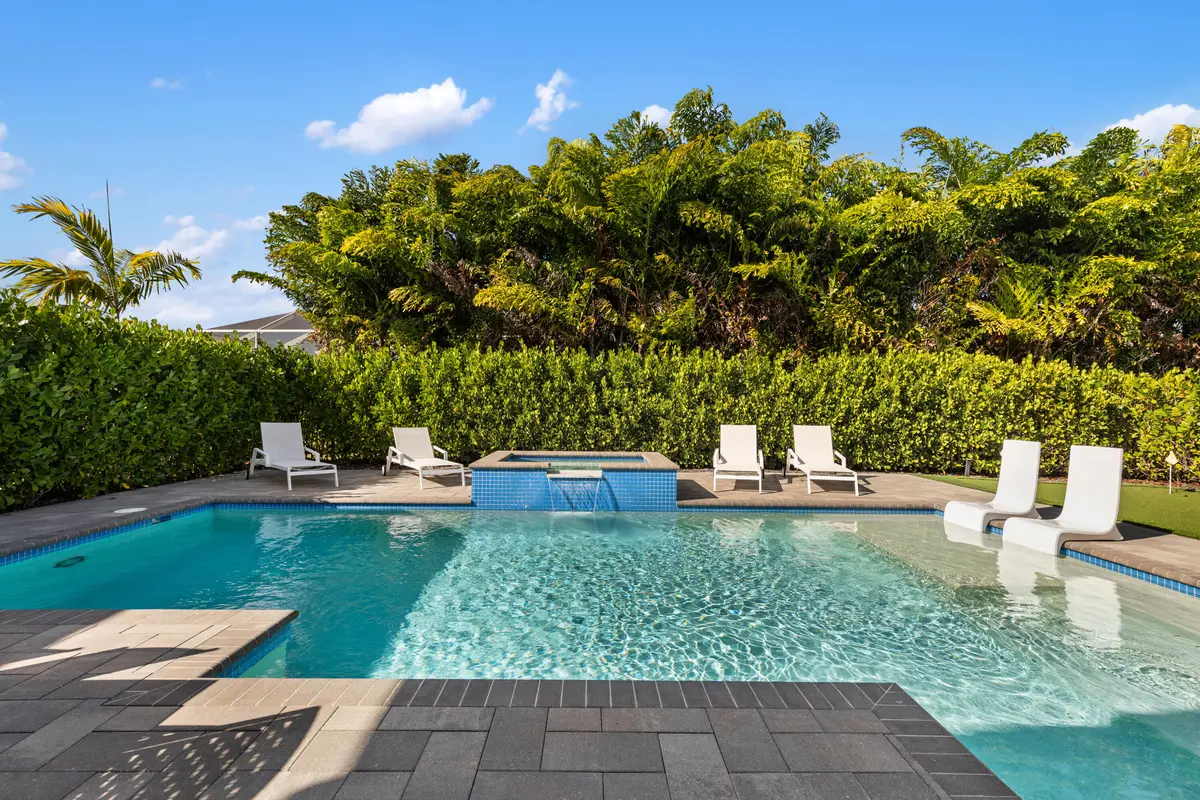 CUSTOM POOL at 9831 Great Barrier Trail, Boynton Beach