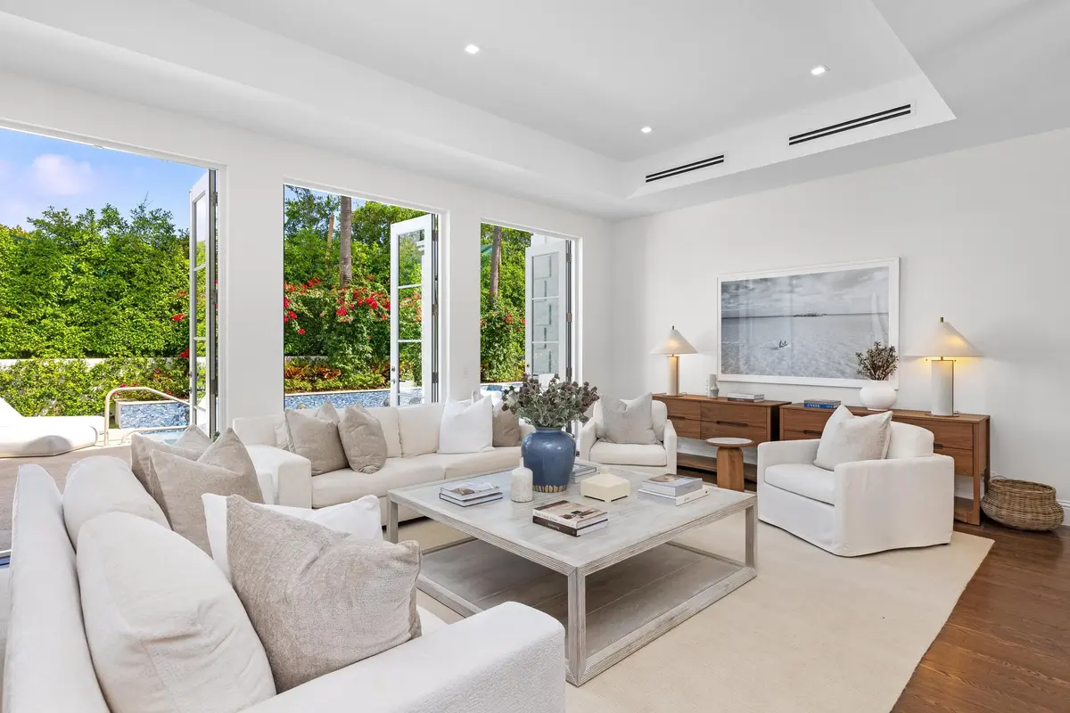 Living Room at 125 Via Vizcaya, Palm Beach