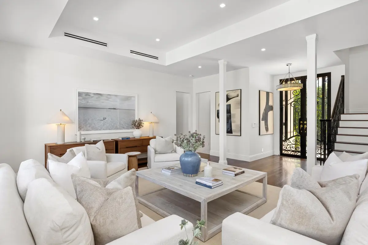 Living Room at 125 Via Vizcaya, Palm Beach