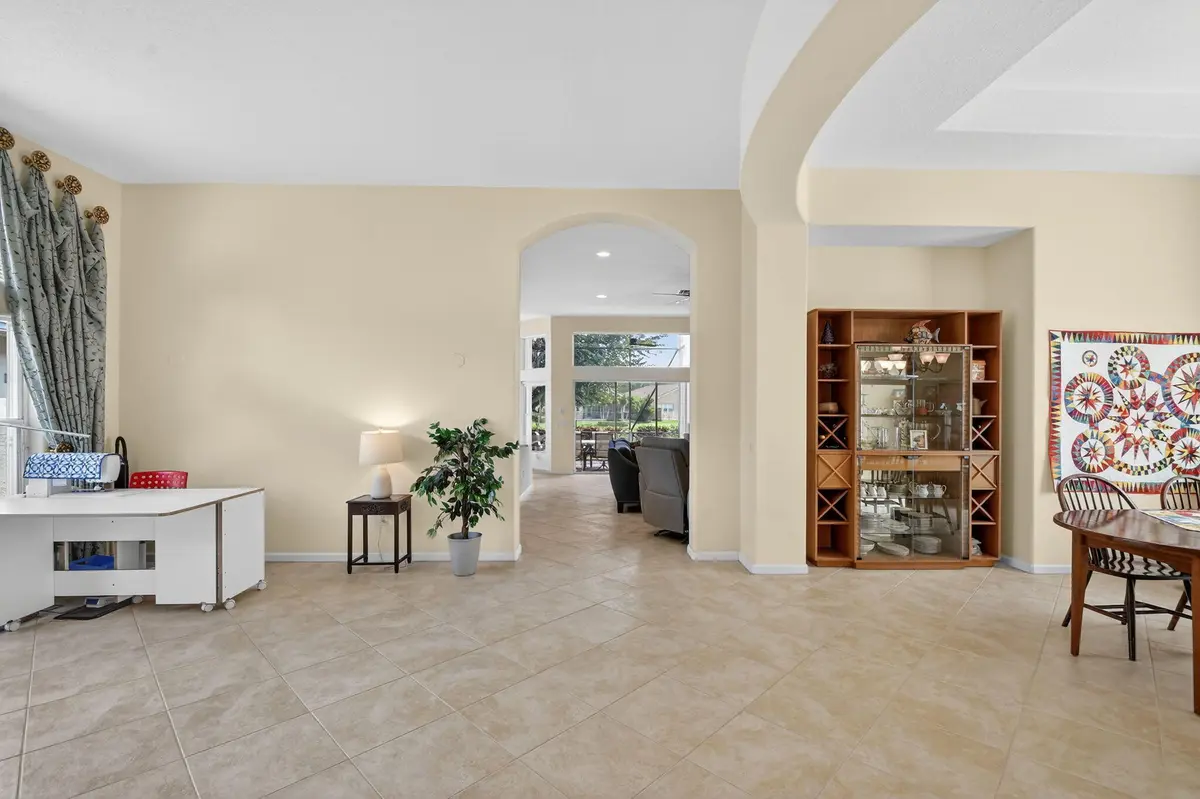 LIVING ROOM USED AS WORK ROOM at 7387 Morocca Lake Drive, Delray Beach