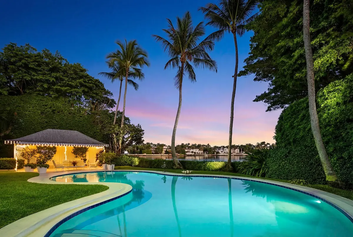 Pool at 350 Island Road, Palm Beach
