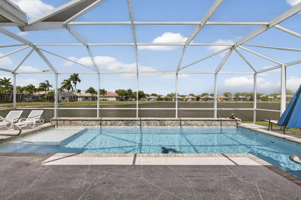 Pool & Lake at 9271 Heron Cove Drive, West Palm Beach