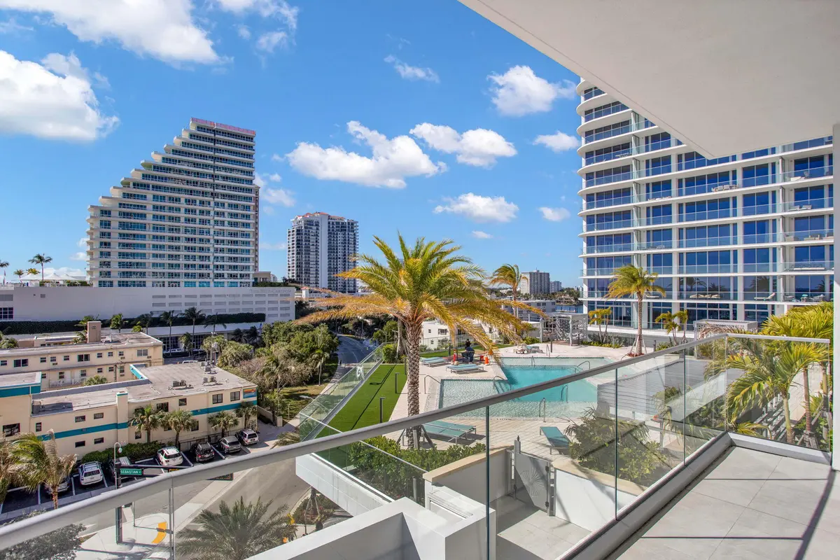 Balcony with Southeast Views at 151 N Seabreeze Boulevard E-501, Fort Lauderdale