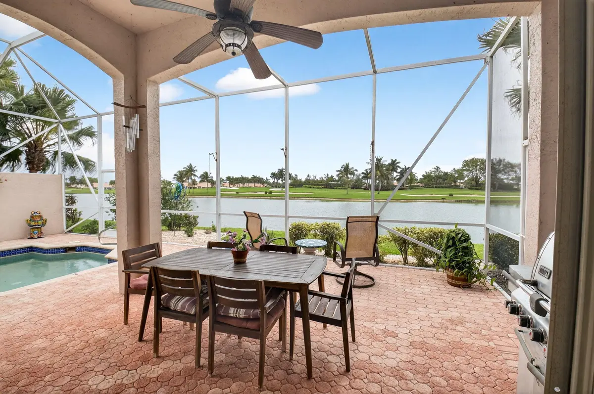 covered patio at 6915 Fairway Lakes Drive, Boynton Beach