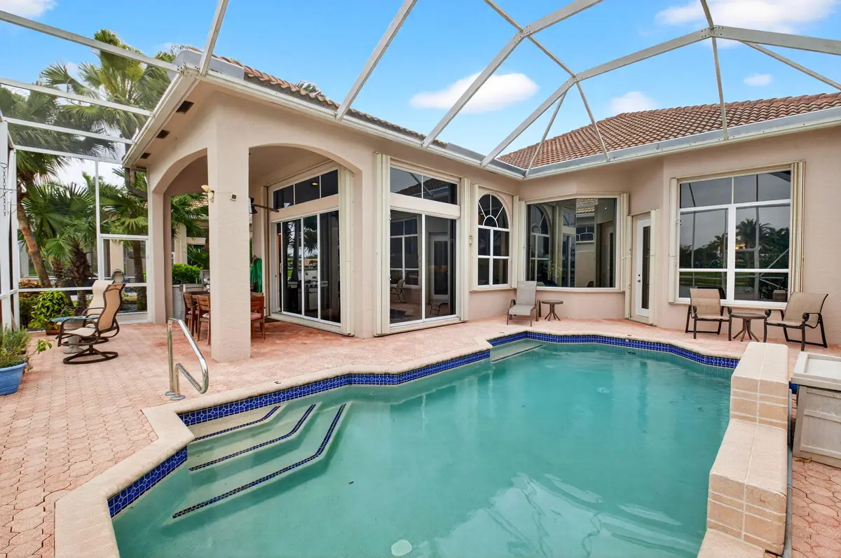 covered private pool at 6915 Fairway Lakes Drive, Boynton Beach