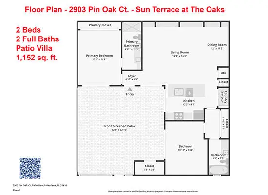 Floor Plan 2903 Pin Oak at 2903 Pin Oak Court, Palm Beach Gardens