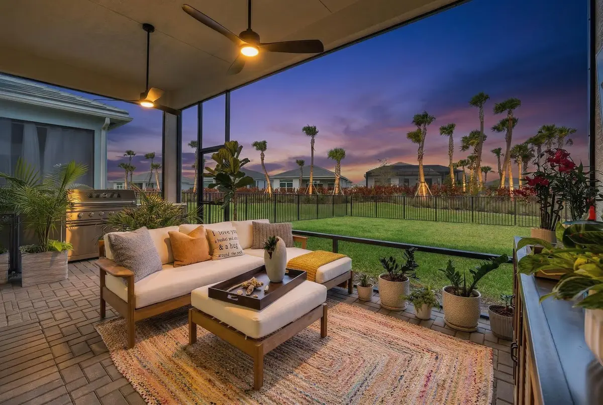 Dusk Patio at 8695 SW Cantante Way, Port St. Lucie