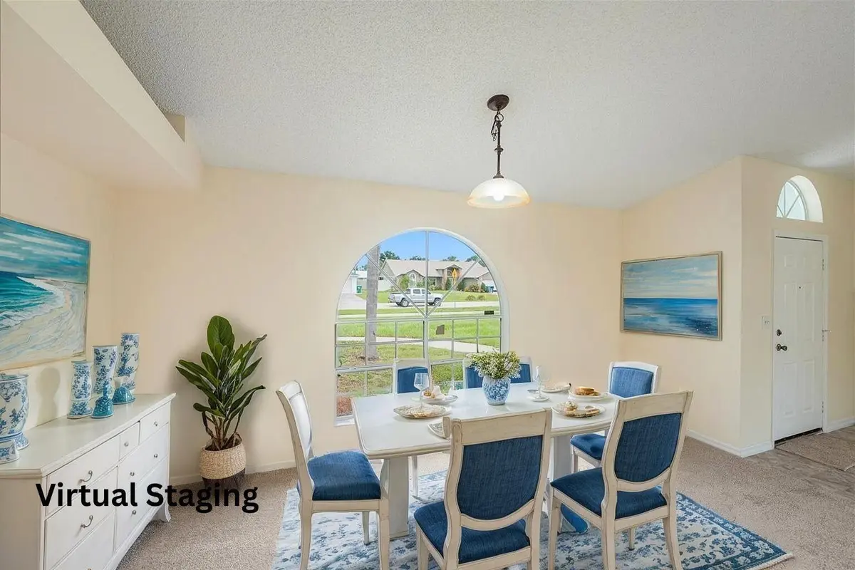 Dining Room Staged at 1545 Barber Street, Sebastian
