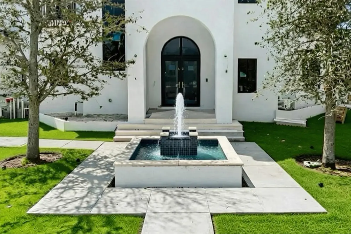 Front Entry Close-up at 298 NE 8th Street, Boca Raton
