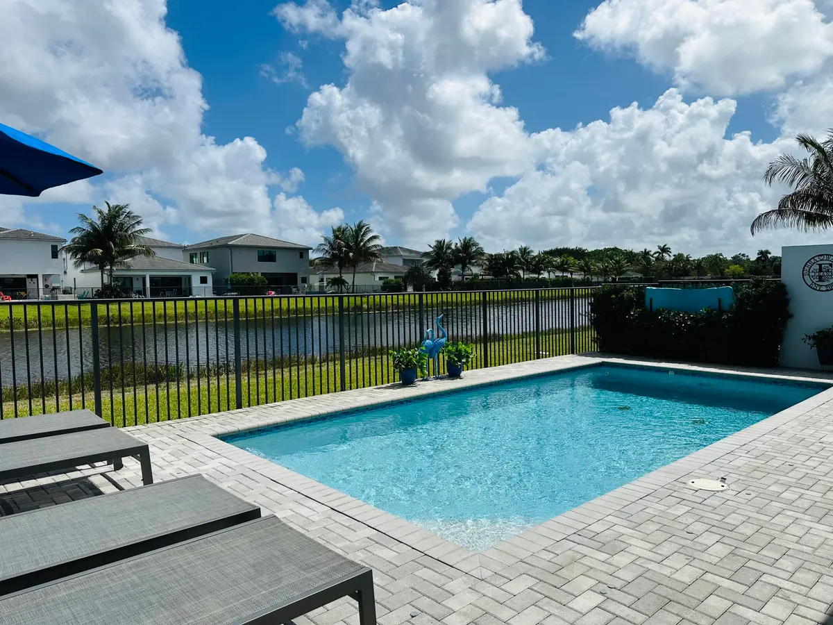 POOL & LAKE at 8537 Apple Falls Lane, Boca Raton