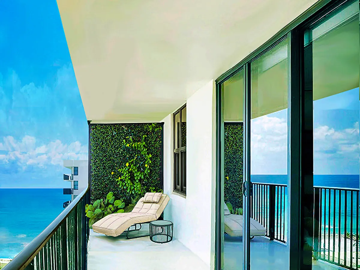 Balcony at 3460 S Ocean Boulevard 7110, Palm Beach