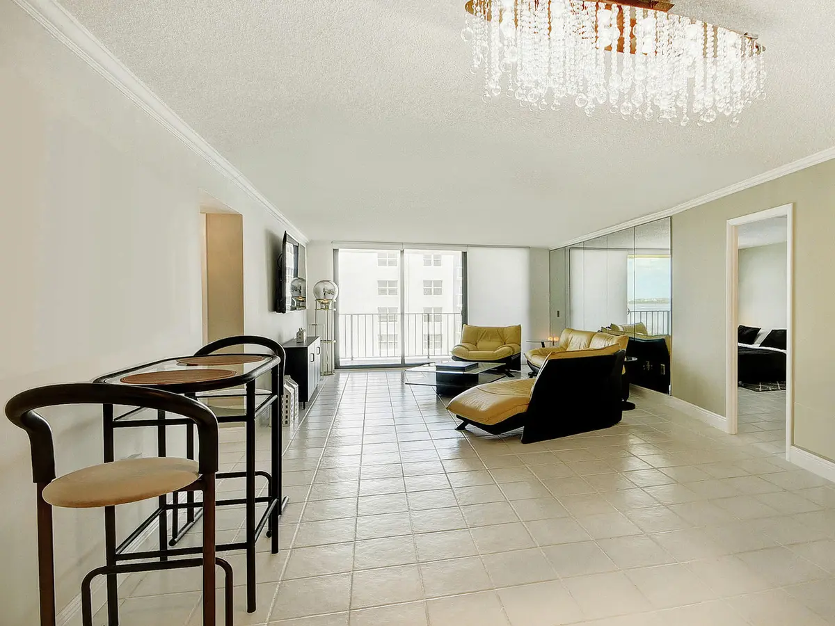 Living Room/Dining area at 3460 S Ocean Boulevard 7110, Palm Beach