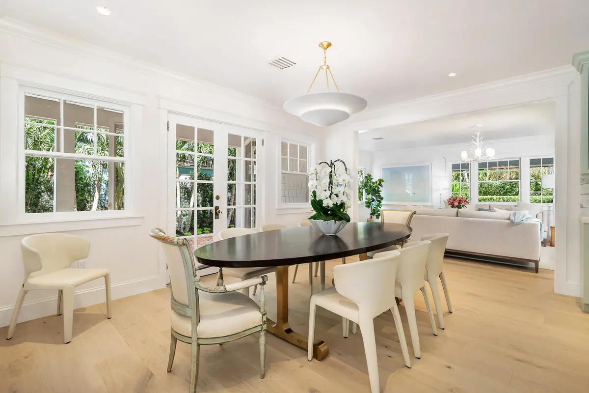 Dining Room at 142 Seabreeze Avenue, Palm Beach