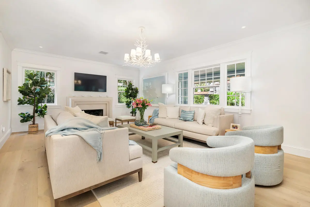 Living Room at 142 Seabreeze Avenue, Palm Beach