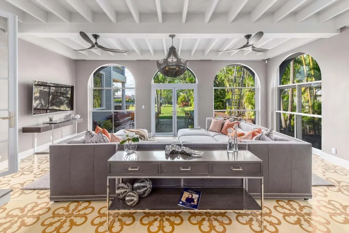 Family Room at 15 S Lake Trail, Palm Beach
