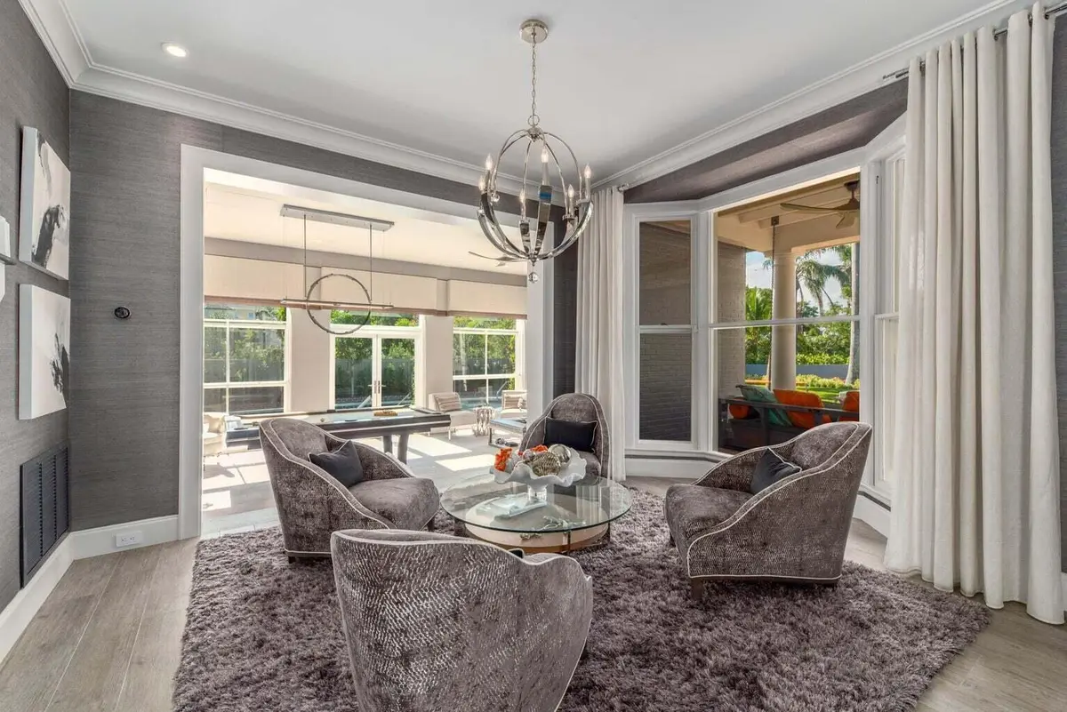 Sitting Area at 15 S Lake Trail, Palm Beach