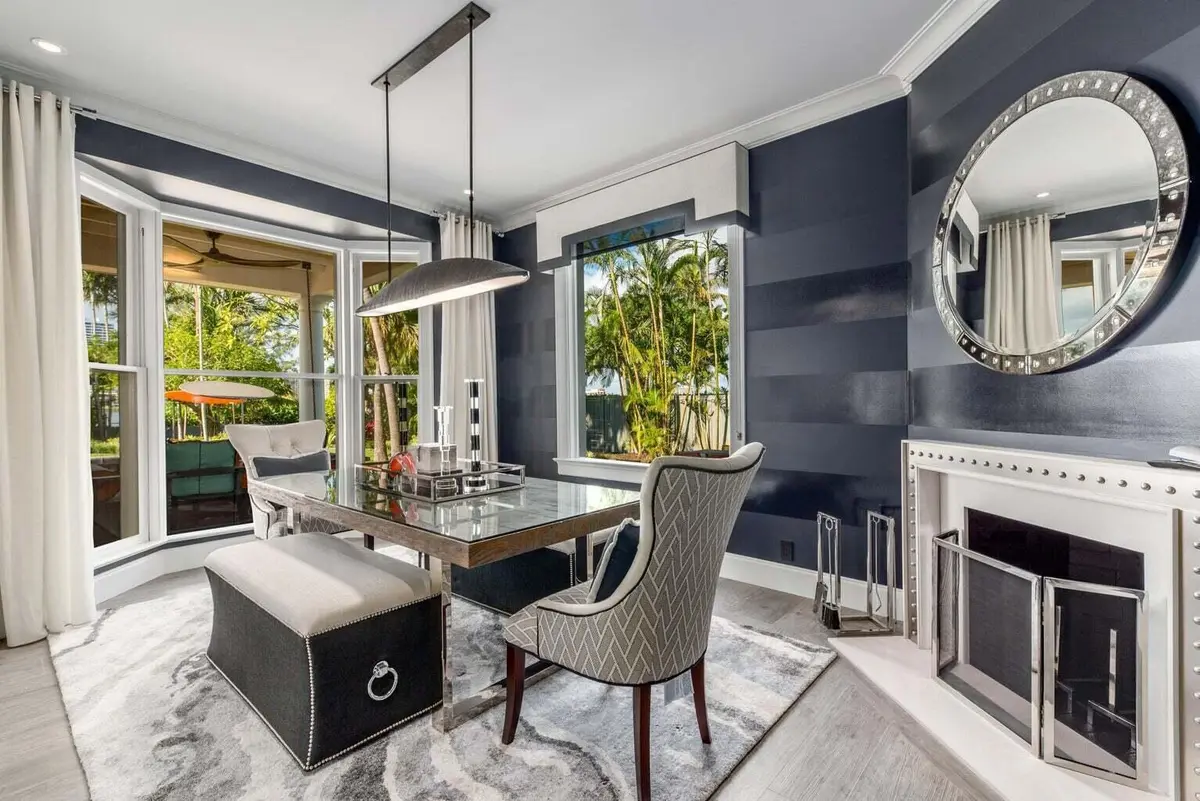 Dining Room at 15 S Lake Trail, Palm Beach
