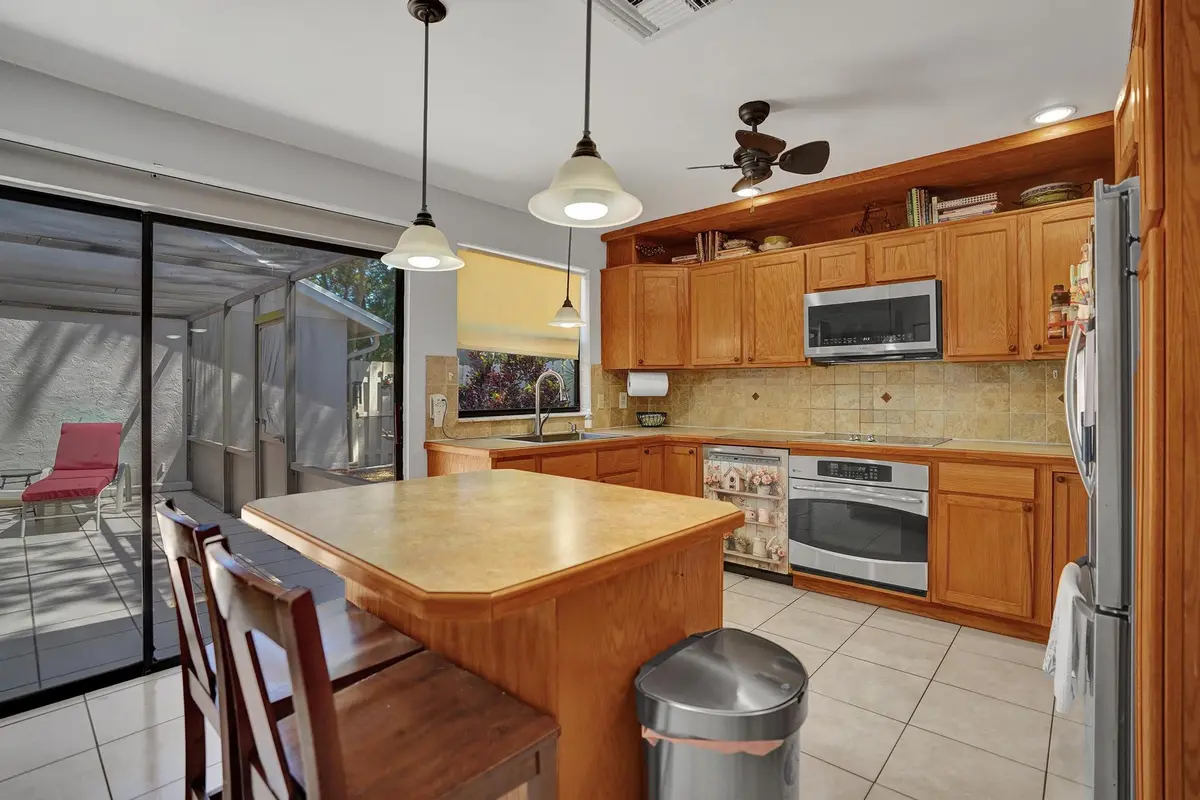 Kitchen island at 3080 NW 6th Street, Delray Beach