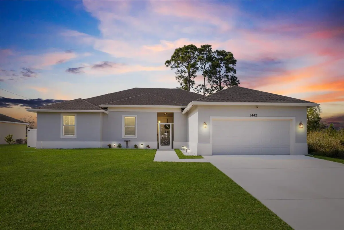 Front Elevation at 3442 SW Esperanto Street, Port St. Lucie