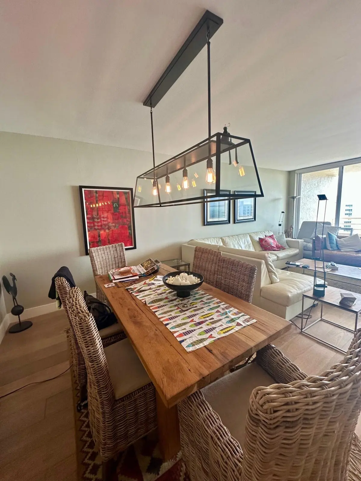 DINING LIVING ROOM at 4101 N Ocean Boulevard D1804, Boca Raton
