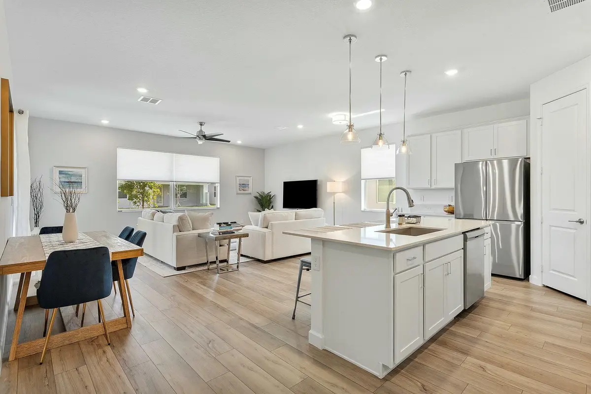 Kitchen island at 13404 Brotherhood Way, Delray Beach