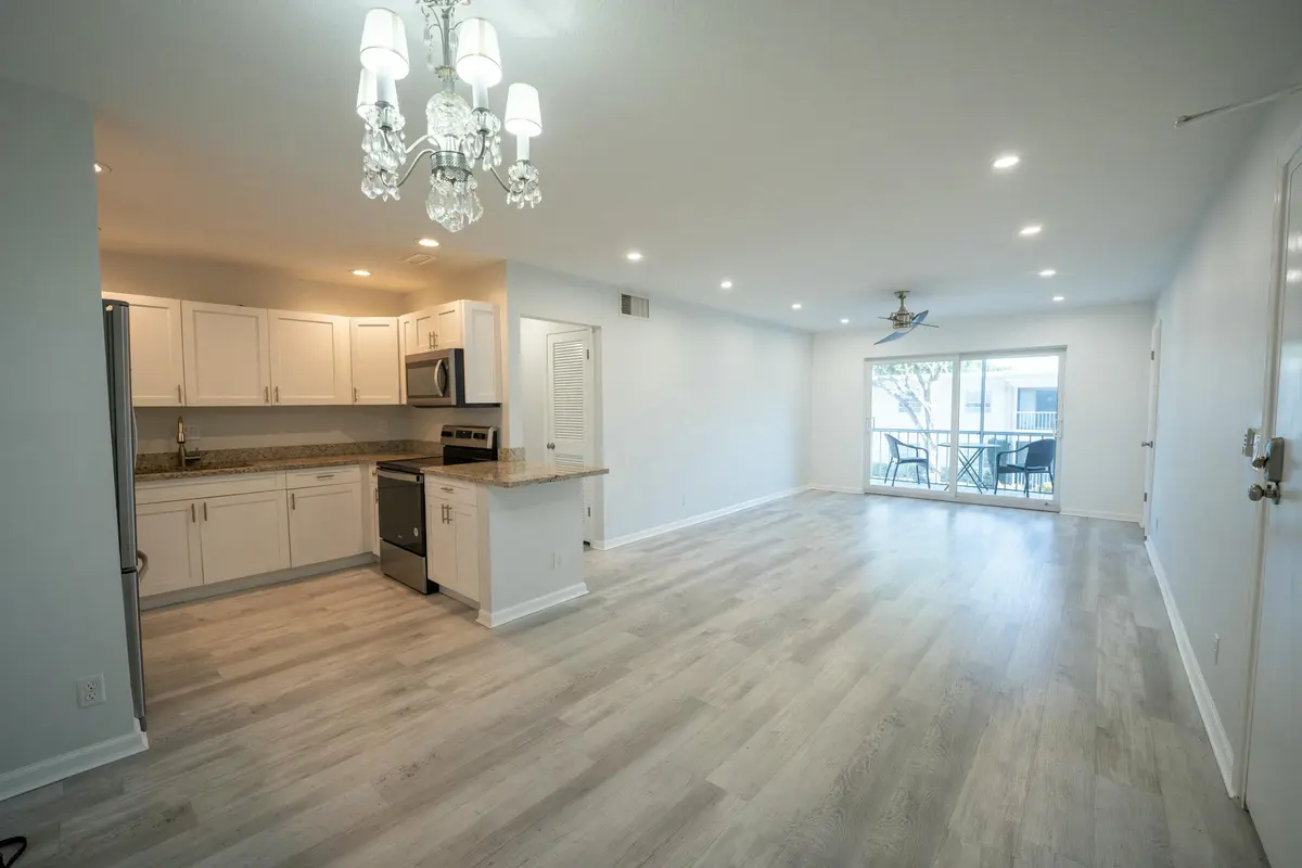 Kitchen + Living at 6231 Bay Club Drive 4, Fort Lauderdale