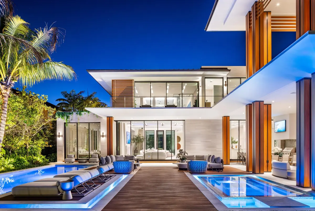 Twilight Exterior 3 at 2415 Casas De Marbella Drive, Palm Beach Gardens