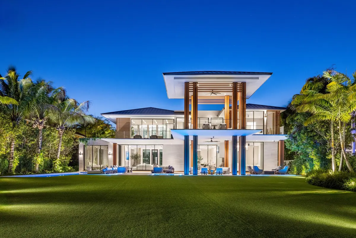 Twilight Exterior 4 at 2415 Casas De Marbella Drive, Palm Beach Gardens