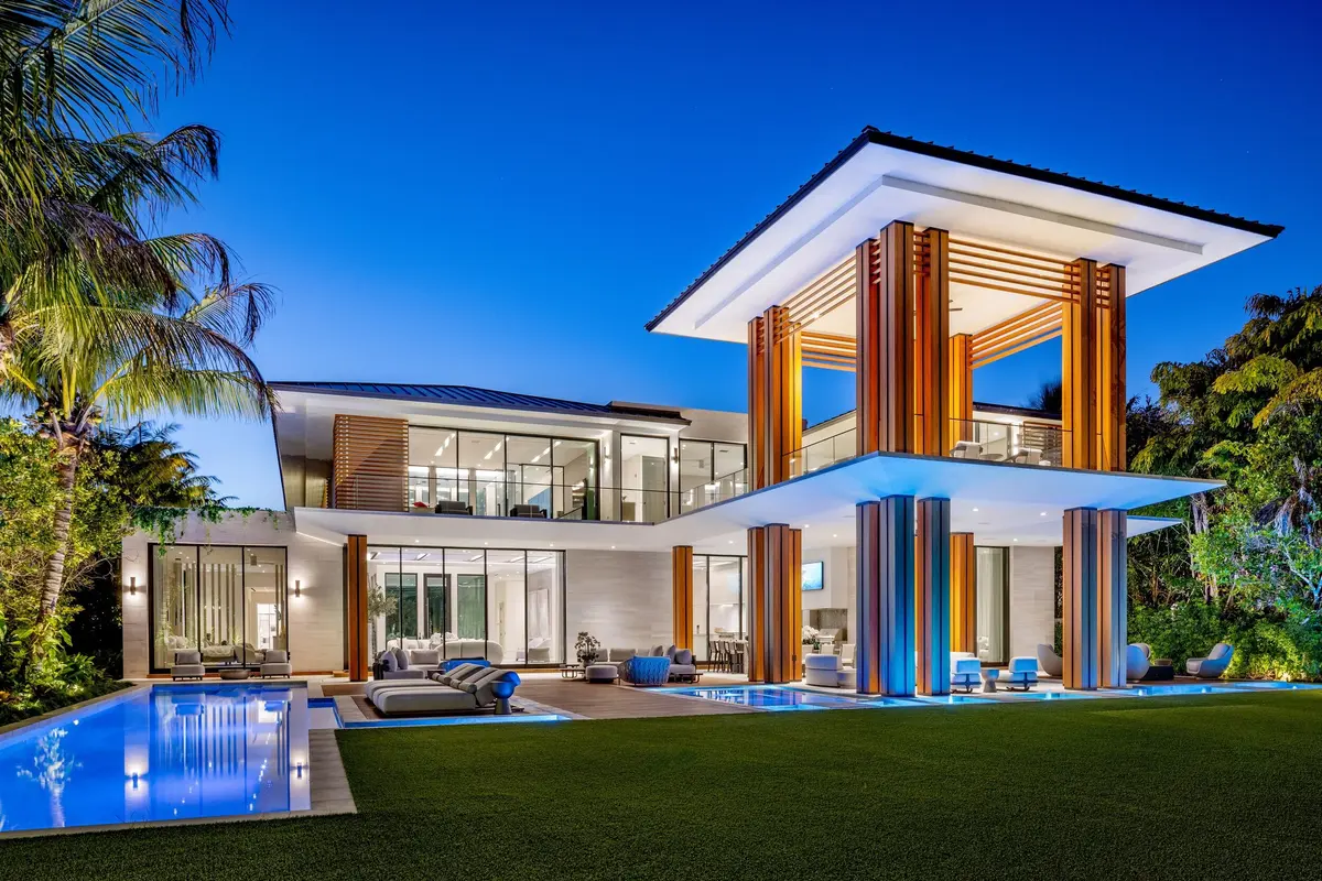 Twilight Exterior 6 at 2415 Casas De Marbella Drive, Palm Beach Gardens