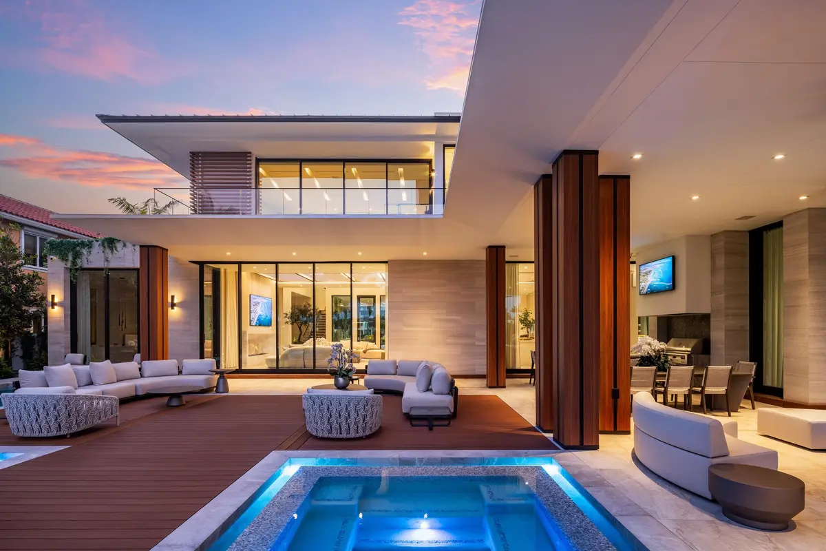 Twilight Exterior 10 at 2415 Casas De Marbella Drive, Palm Beach Gardens