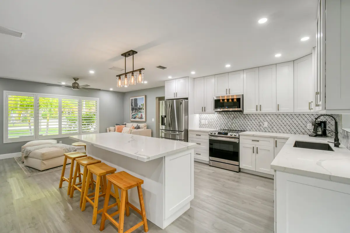 Kitchen-Living Room at 400 Tequesta Drive, Tequesta