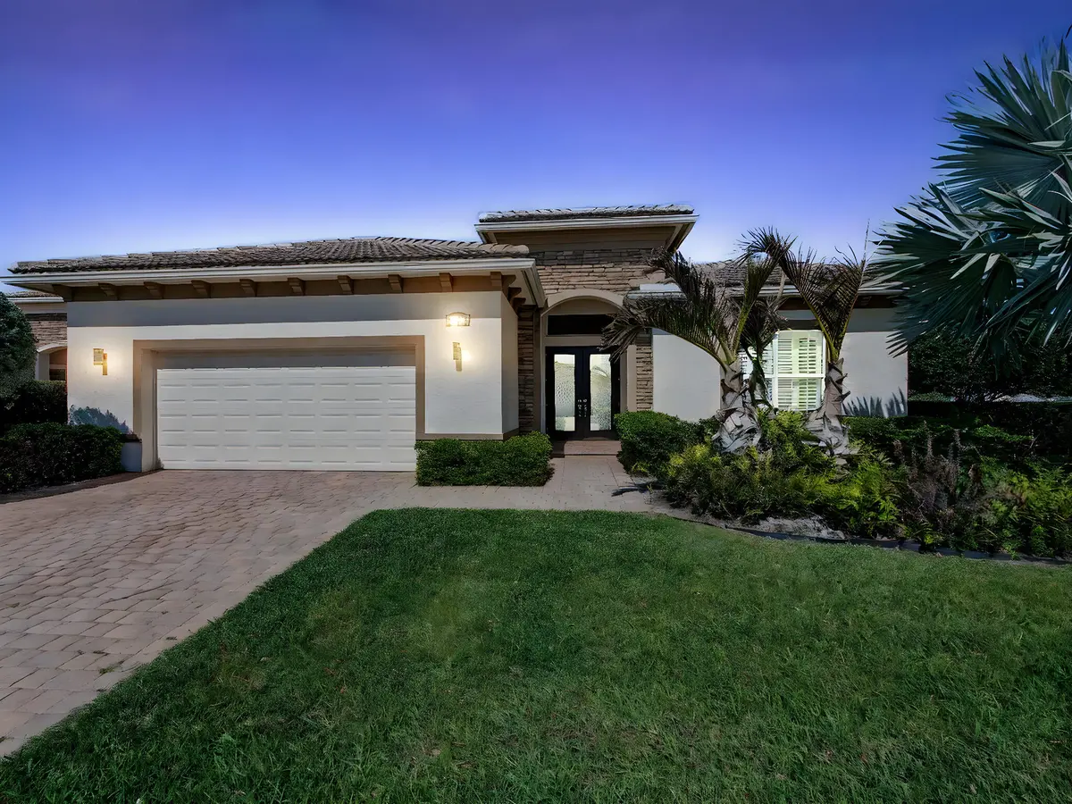 Front Exterior Night Shot at 21833 SW Tivolo Way, Port St. Lucie