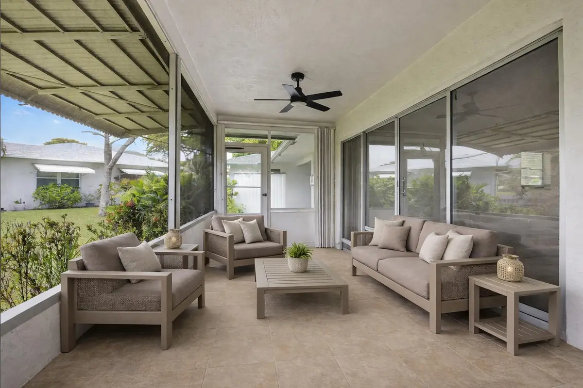 SCREEN PORCH RENDEREDE at 801 Meadowlark Lane, Delray Beach