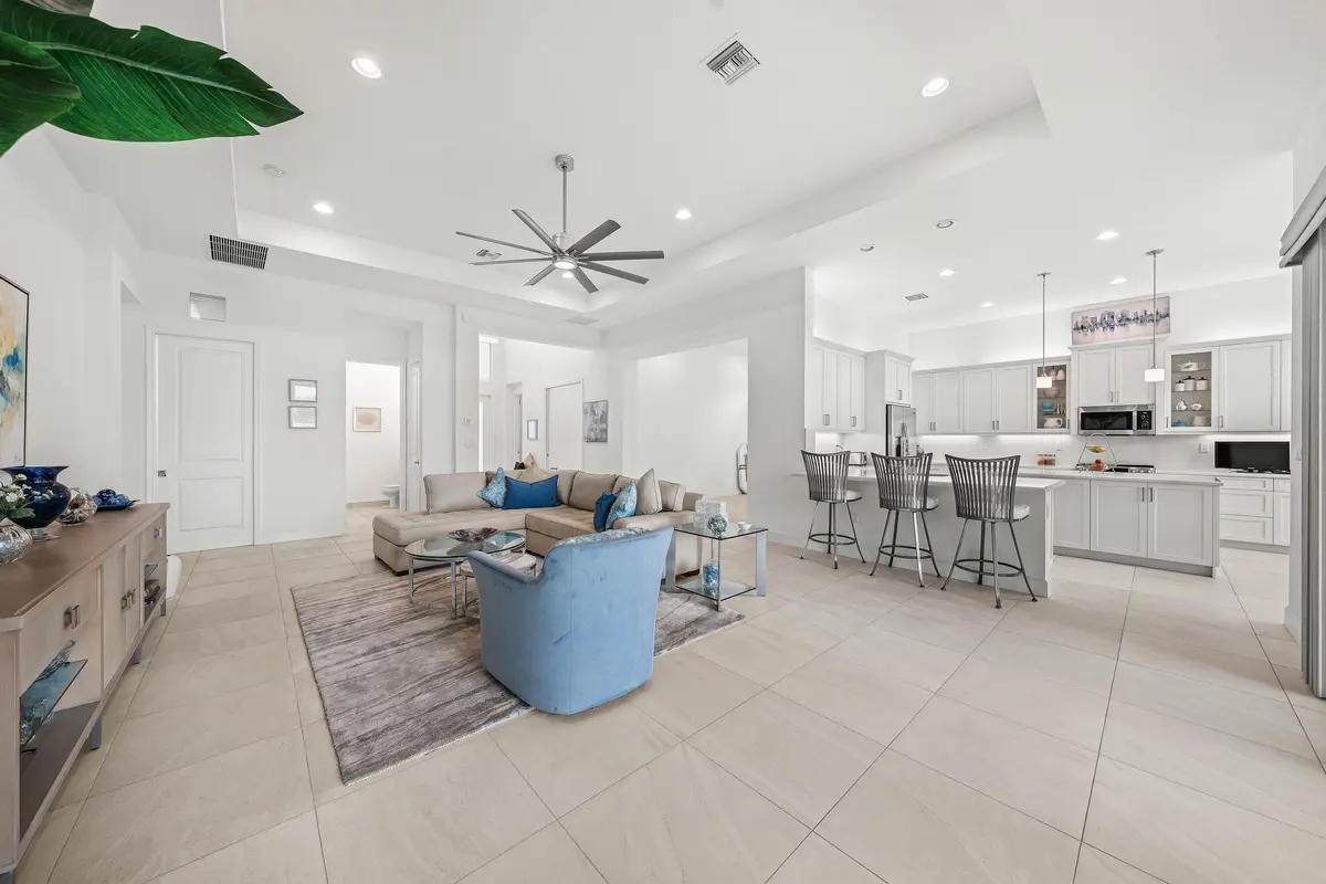 Great Room Is Open To Kitchen at 12926 Green Guava Avenue, Boynton Beach