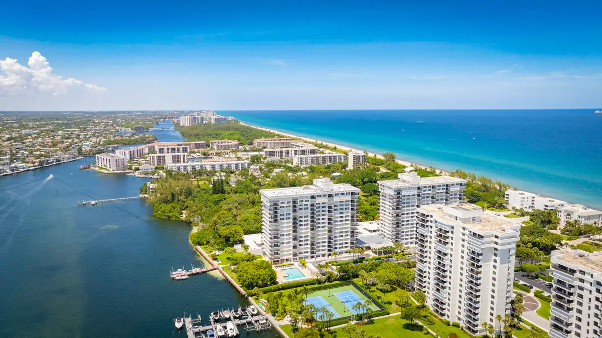 North Aerial Views at 2121 N Ocean Boulevard 302e, Boca Raton