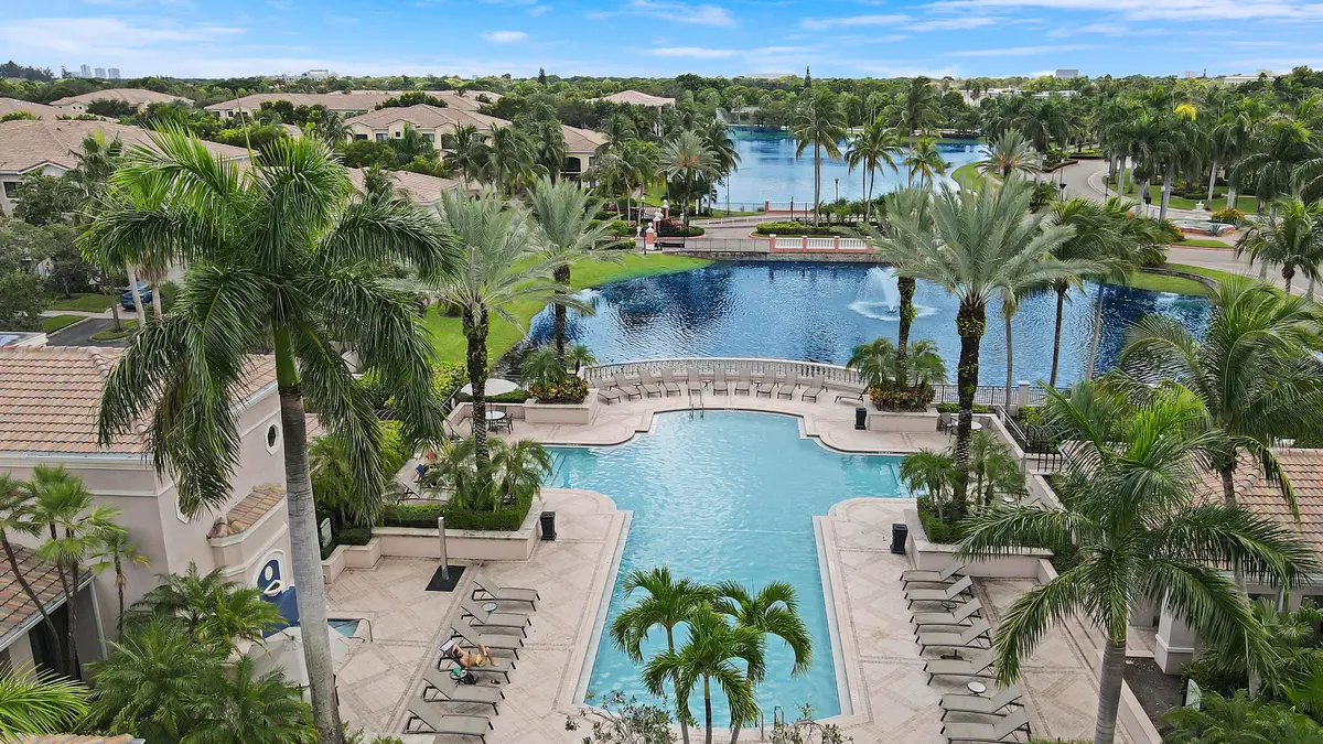 Community Pool and Fountain at 2802 Sarento Place 204, Palm Beach Gardens
