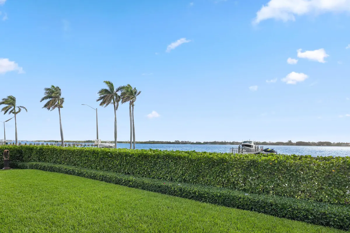 Front Yard East Facing Intracoastal at 5501 S Flagler Drive, West Palm Beach