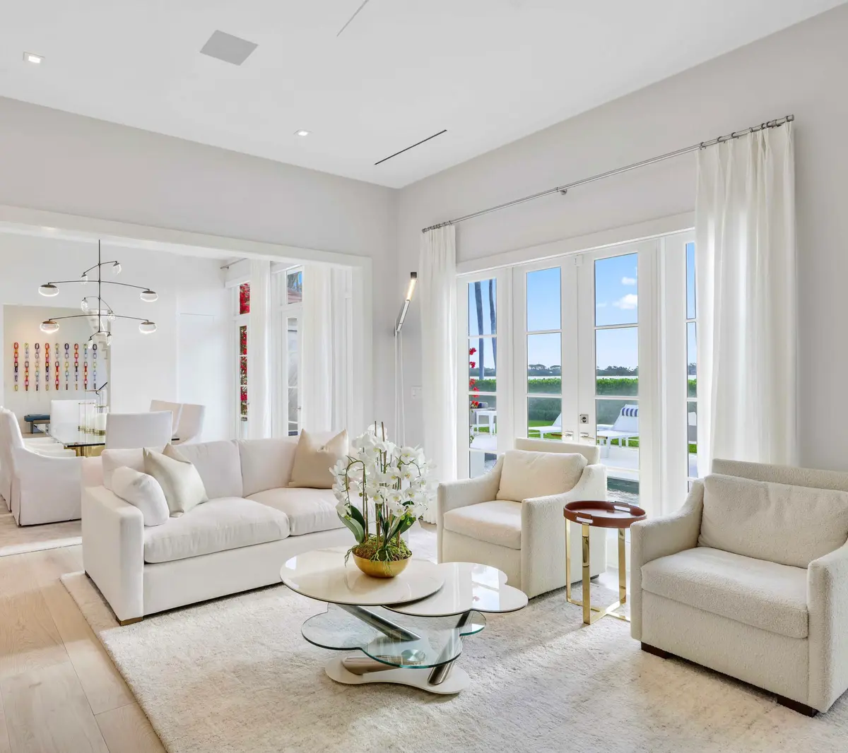 Living Room at 5501 S Flagler Drive, West Palm Beach