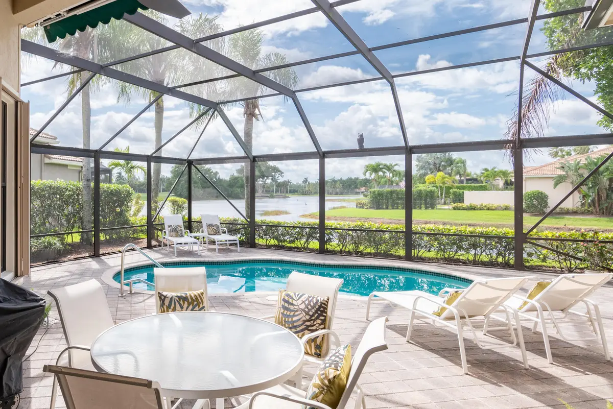 Pool and Patio at 10240 Blue Heron Cove, West Palm Beach