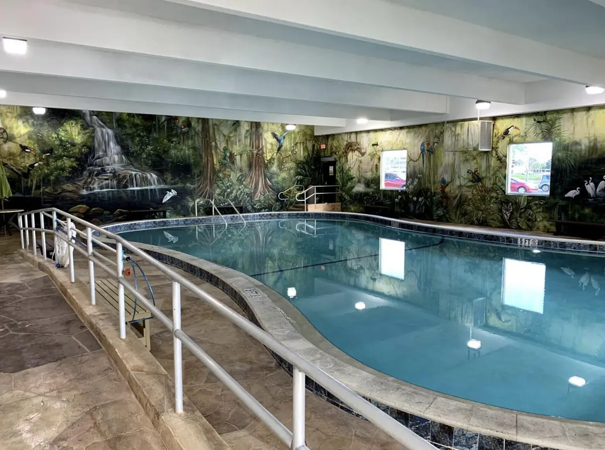 INDOOR POOL at 74 Sheffield D, West Palm Beach