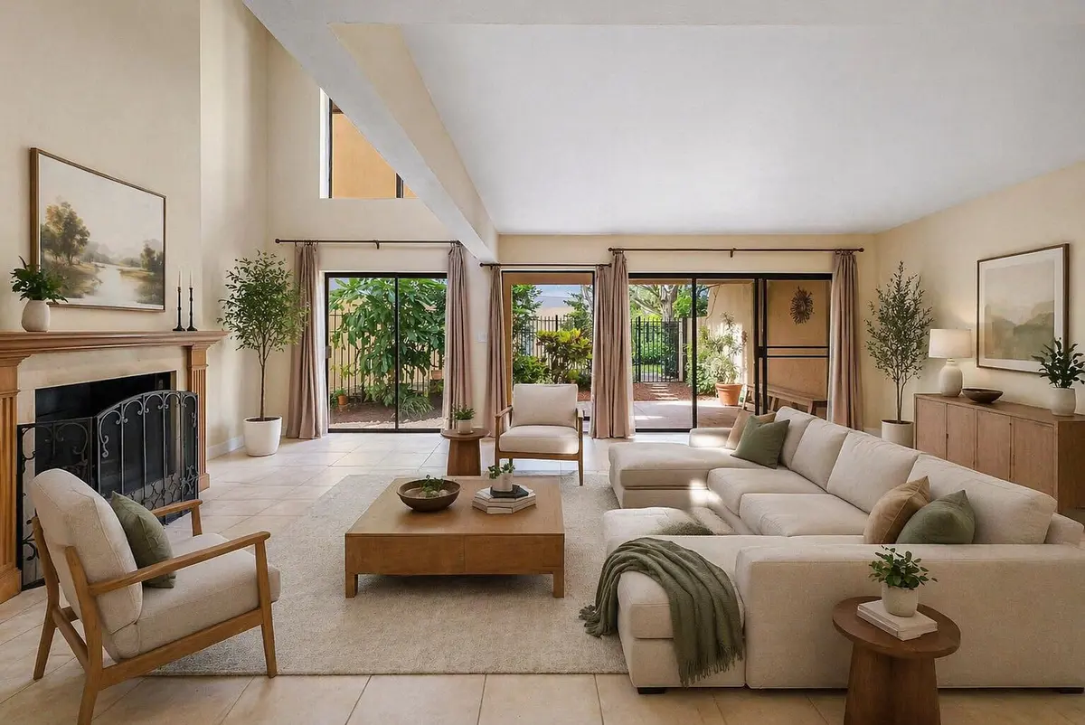 living room at 5664 Santiago Circle, Boca Raton